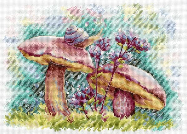 Broderikit MP Studia "I sommar­skogen" 24x18 cm