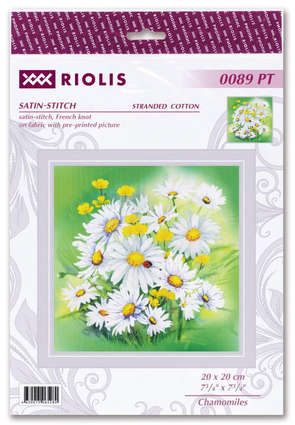 Broderikit Riolis "Kamille" 20x20 cm