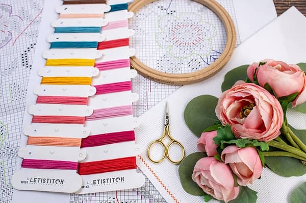 Broderikit LetiStitch L9913 - "Vælg glæde"