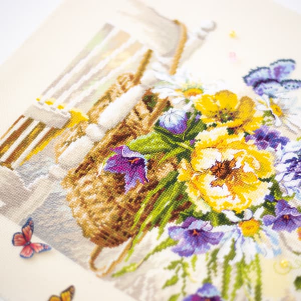 Broderikit Magic Needle "Sommerkurv" 38x28 cm