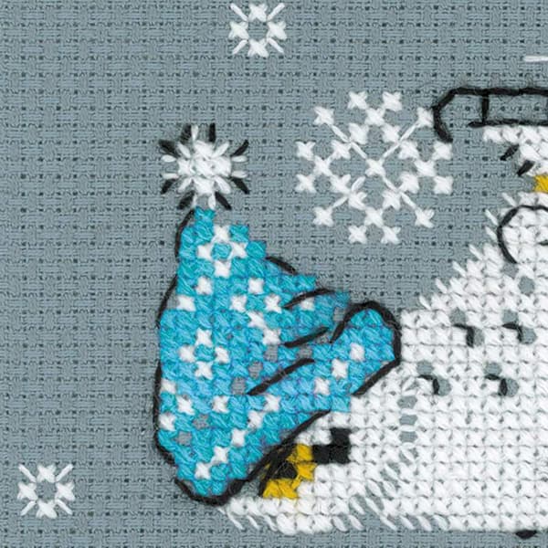 Broderikit Riolis "Skøjter" 9x9 cm