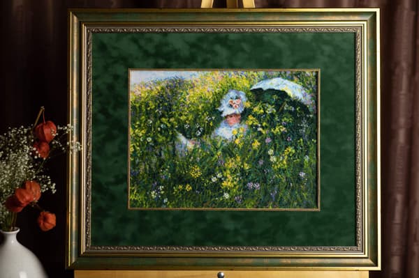 Broderikit Riolis "På engen efter Monet" 40x30 cm