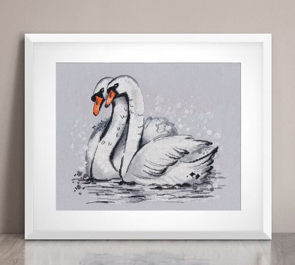 Broderikit Oven "Troskab" 26x22 cm
