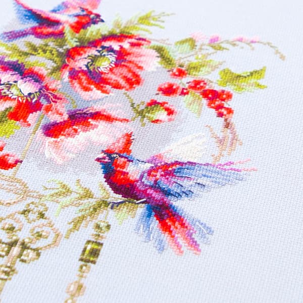Broderisett Magic Needle «Nøkler til lykke» 19x29 cm