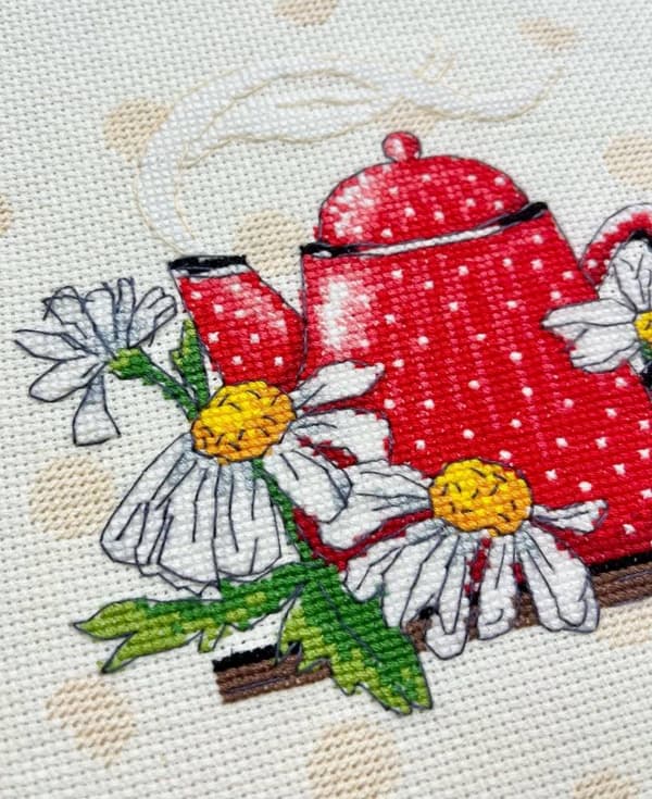 Broderikit Oven "Te-miniature" 15x15 cm