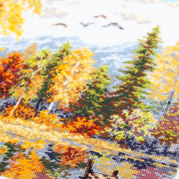 Broderikit Magic Needle "Gyldne oktober" 36x28 cm