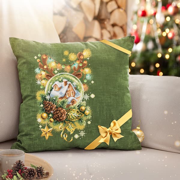 Broderikit Magic Needle "Lysende jul" 17x27 cm