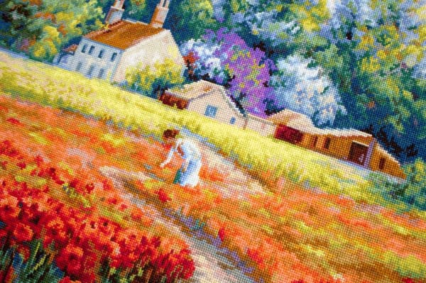 Broderikit Luca-S B607 - "Inte glömd" 45x34 cm