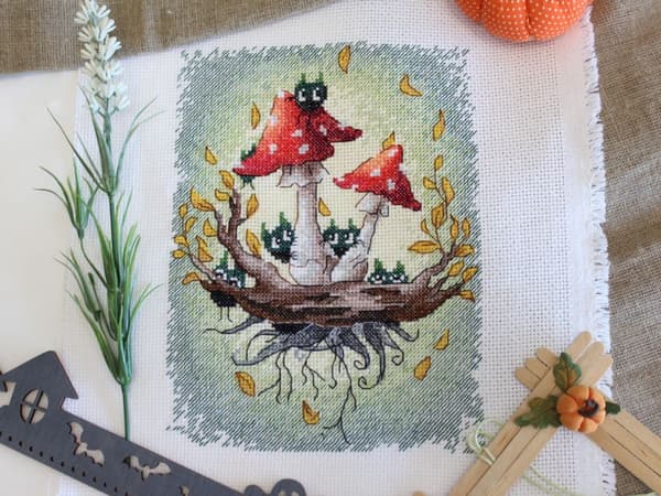 Broderikit MP Studia "Vi är här" 15x20 cm