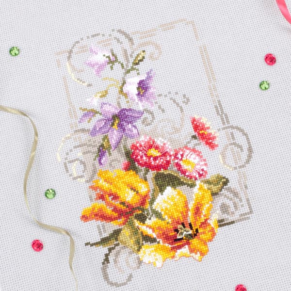 Broderikit Magic Needle "Glad juni" 15x21 cm