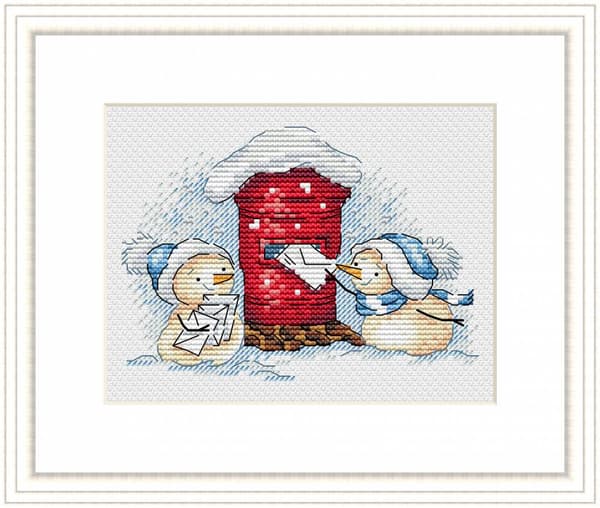 Broderikit MP Studia "Brev till tomten" 10x13 cm