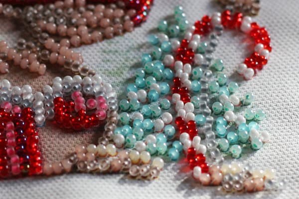 Perlebroderi Abris Art "Vintermagi" 15x15 cm