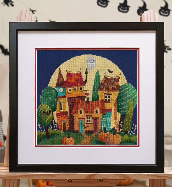 Broderikit Oven "Magisk nat" 25x23 cm
