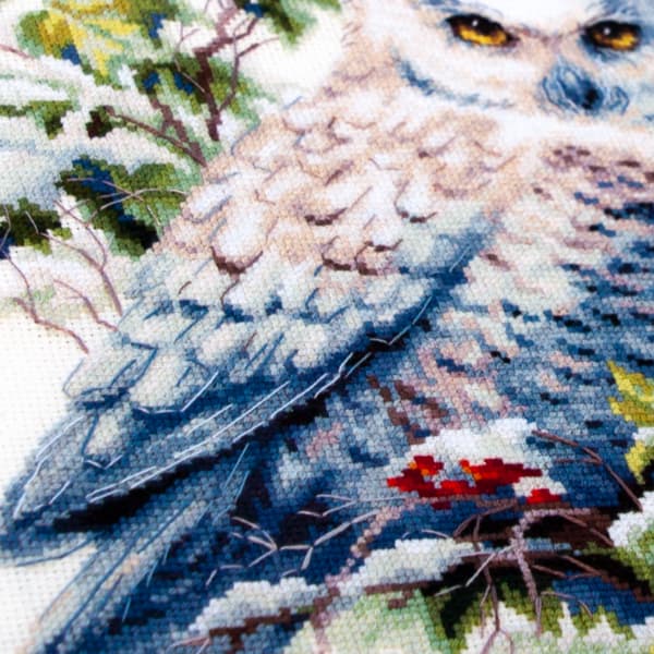 Broderisett Magic Needle "Snøugle" 26x26 cm