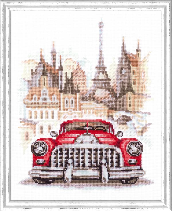 Broderisett Magic Needle «Retro Buick» 16x20 cm