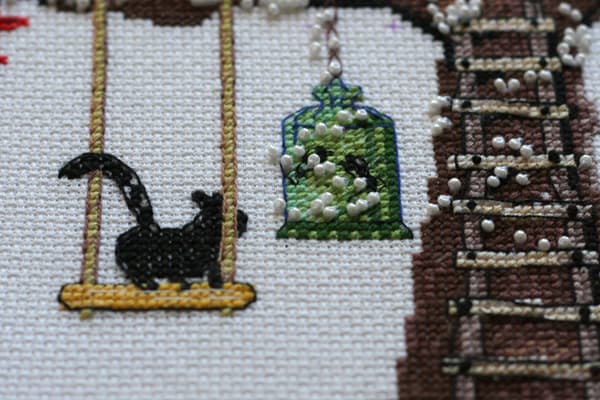 Broderikit Abris Art "Kattens hus" 33x33 cm