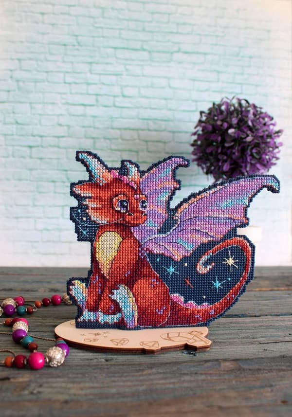 Broderikit plastic canvas MP Studia "Drake" 15x12 cm
