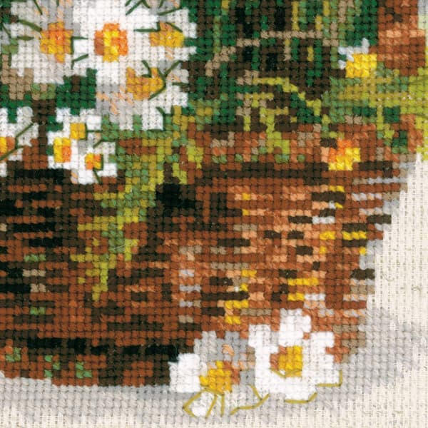 Broderisett Riolis "Prestekrager" 25x25 cm
