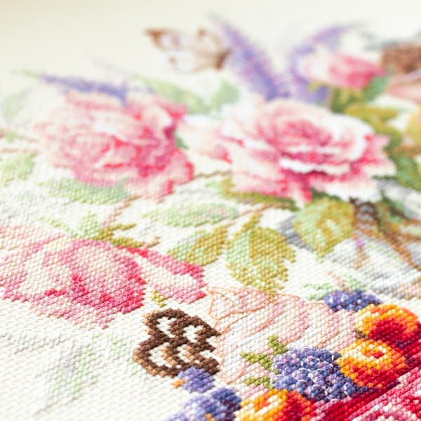Broderisett Magic Needle "En kopp kaffe?" 40x28 cm