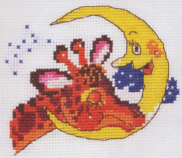 Broderikit Alisa "Dags att sova" 11x9 cm
