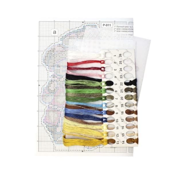 Broderikit plastic canvas MP Studia "Samovar" 10x16 cm