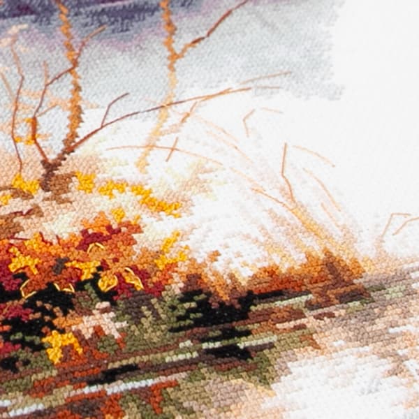 Broderisett Magic Needle "Hvit hegre" 26x26 cm