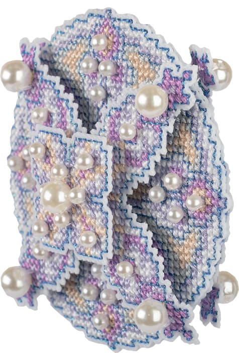 Broderisett Plastic Canvas Panna "Julepynt. Lilla kule" 8.5x8.5cm