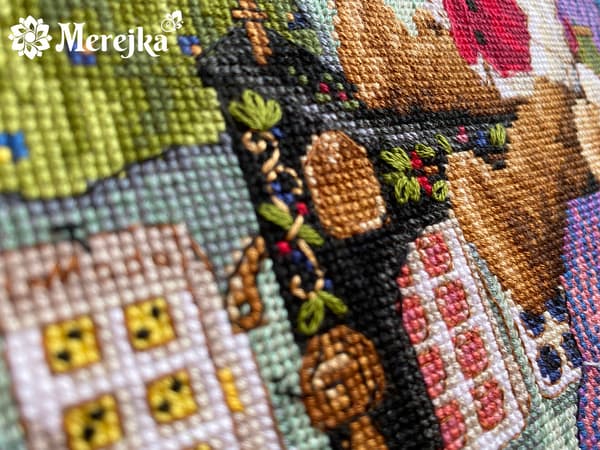 Broderikit Merejka K-203 - "Bamsekläder" 29x36 cm