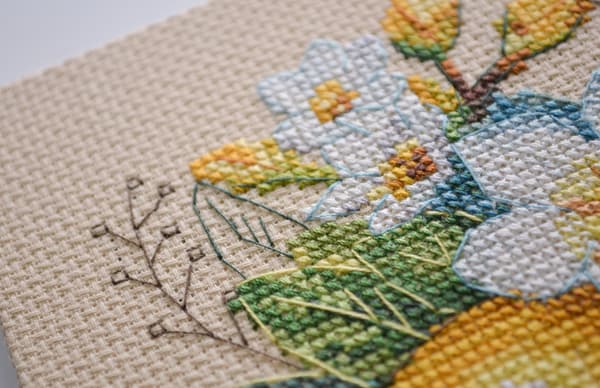 Broderikit Abris Art "Citronstemning" 14x21cm