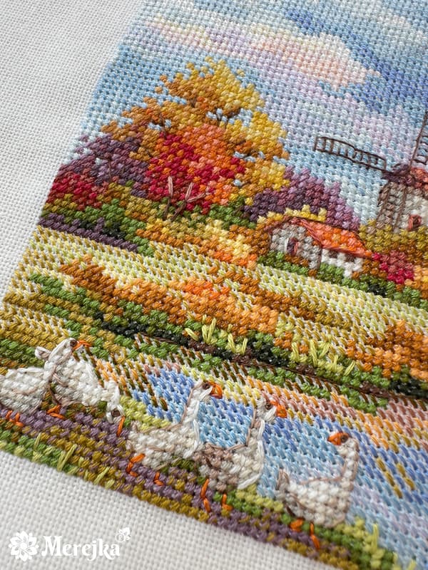 Broderisett Merejka K-278A - "Høst" 11.5x11.5cm