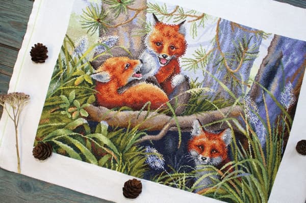 Broderisett MP Studia "Morsomme leker" 40x30 cm
