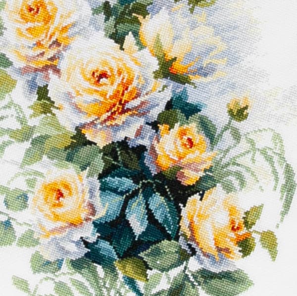 Broderikit Magic Needle "Blomsternes dronning" 26x35 cm