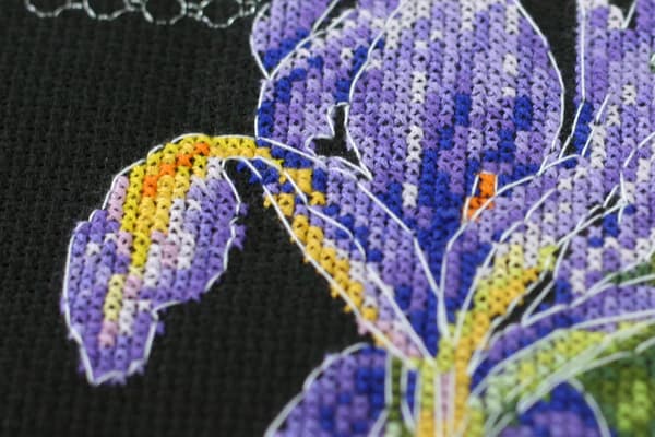 Broderikit Abris Art "Japanska iris" 16x43cm