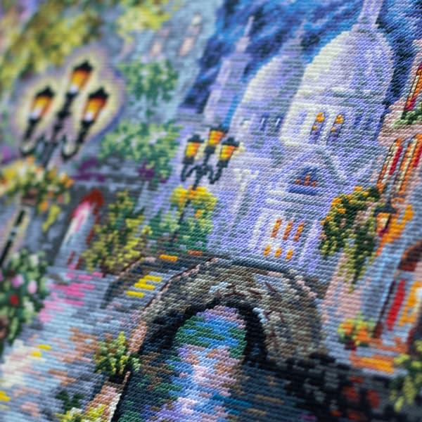 Broderisett Magic Needle "Nattlig møte" 40x32 cm
