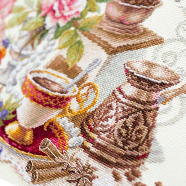 Broderikit Magic Needle "En kop kaffe?" 40x28 cm