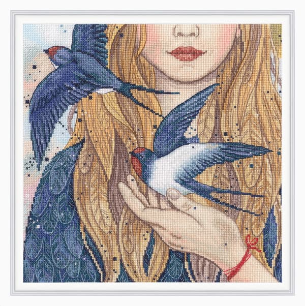 Broderisett RTO «Svalor» 27x27