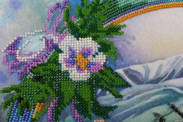 Perlebroderi Abris Art "Sommerakvareller" 30x34cm