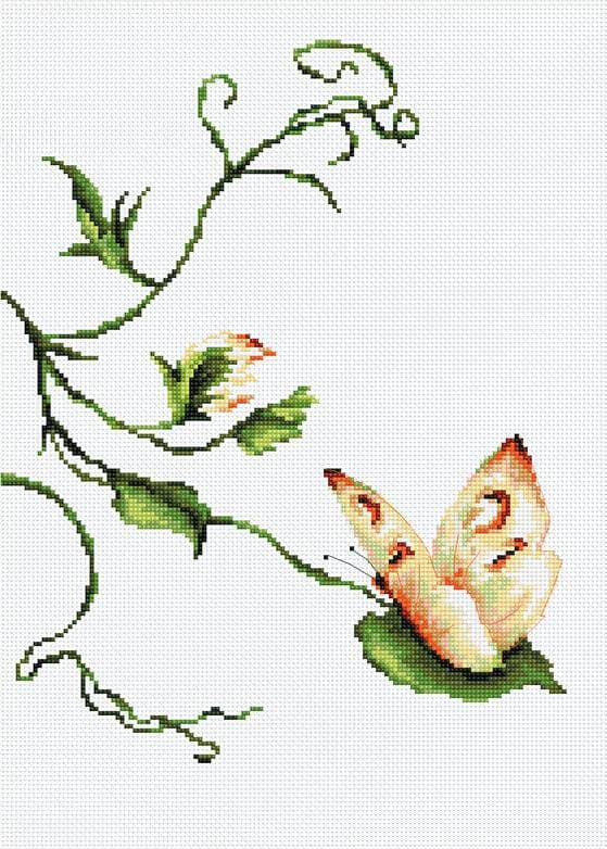 Broderikit Luca-S B2243 - "Berøring" 18.5x23.5 cm