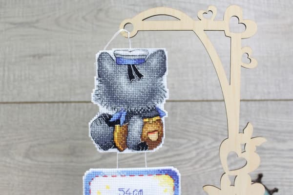 Broderikit plastic canvas MP Studia "Mammas glädje" 10x22 cm