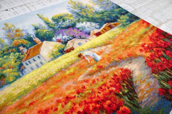Broderikit Luca-S B607 - "Inte glömd" 45x34 cm