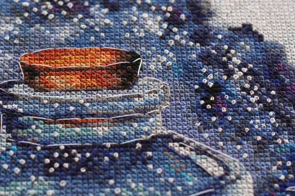 Broderikit Abris Art "En måne for forelskede" 22x28 cm