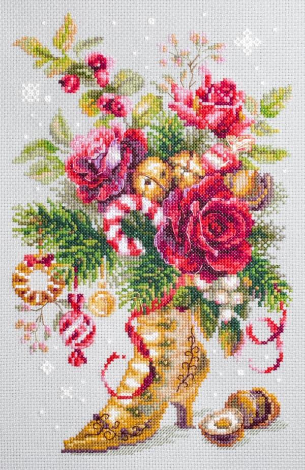 Broderikit Magic Needle "Julöverraskning" 17x27 cm