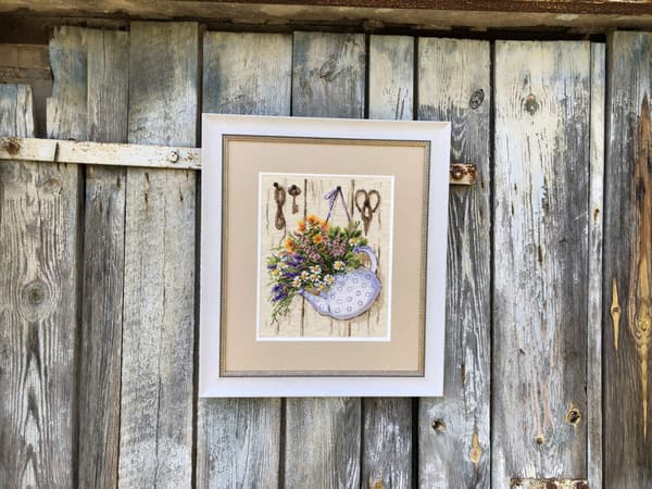 Broderisett Riolis "Sommarte" 24x30 cm