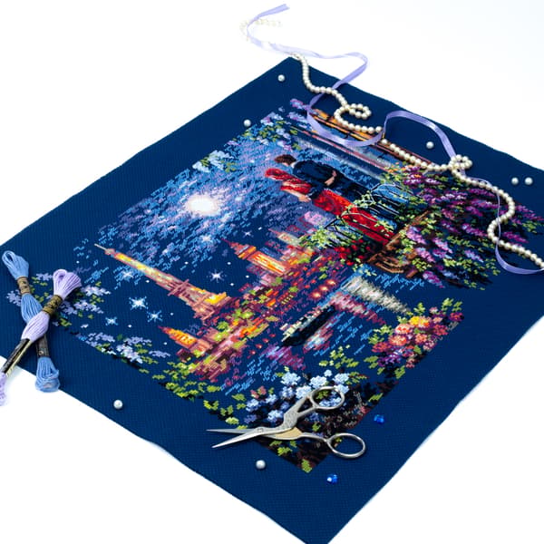 Broderisett Magic Needle "Helg i Paris" 40x30 cm
