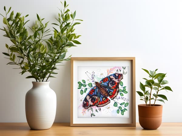 Perlebroderi Abris Art "Farveharmoni" 20x20 cm