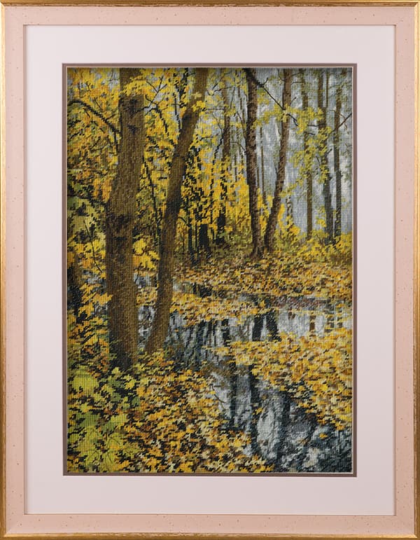 Broderikit Panna "Landskab i efterårsfarver" 42x30cm