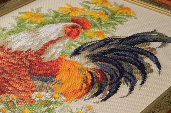 Broderikit Riolis "Hane" 30x40 cm