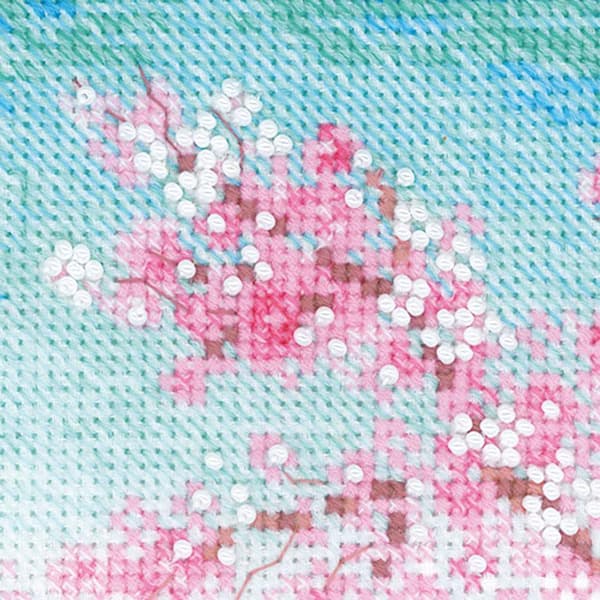 Broderikit Riolis "Sakura. Bro" 18x24 cm
