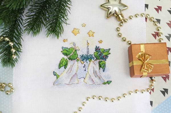 Broderisett MP Studia "Stjerneklar natt" 11x10 cm