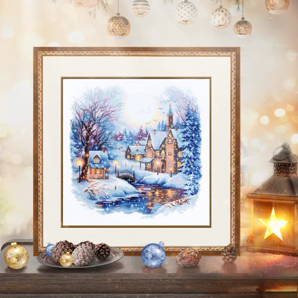 Broderikit Magic Needle "Stille nat" 26x26 cm